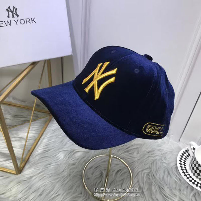 MLB 新款專櫃同步 NY與Gucci聯名棒球帽 6881908 LLWJ5801